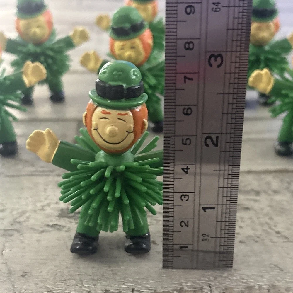 Rubber Spiked /‎ Porcupine ~ St Patrick's Day Leprechaun - 8 Lot